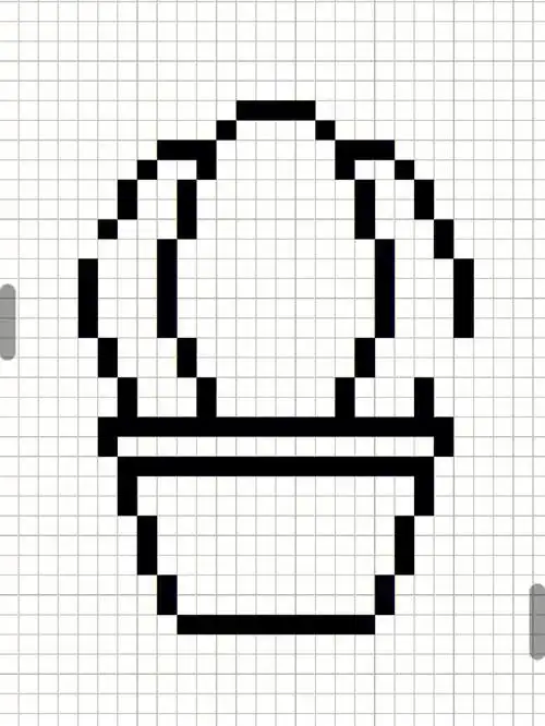 临摹像素格子画可爱的