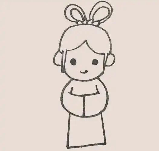 织女简笔画图片