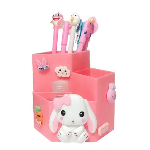 笔筒可爱少女卡通创意时尚ins风儿儿童学生笔筒