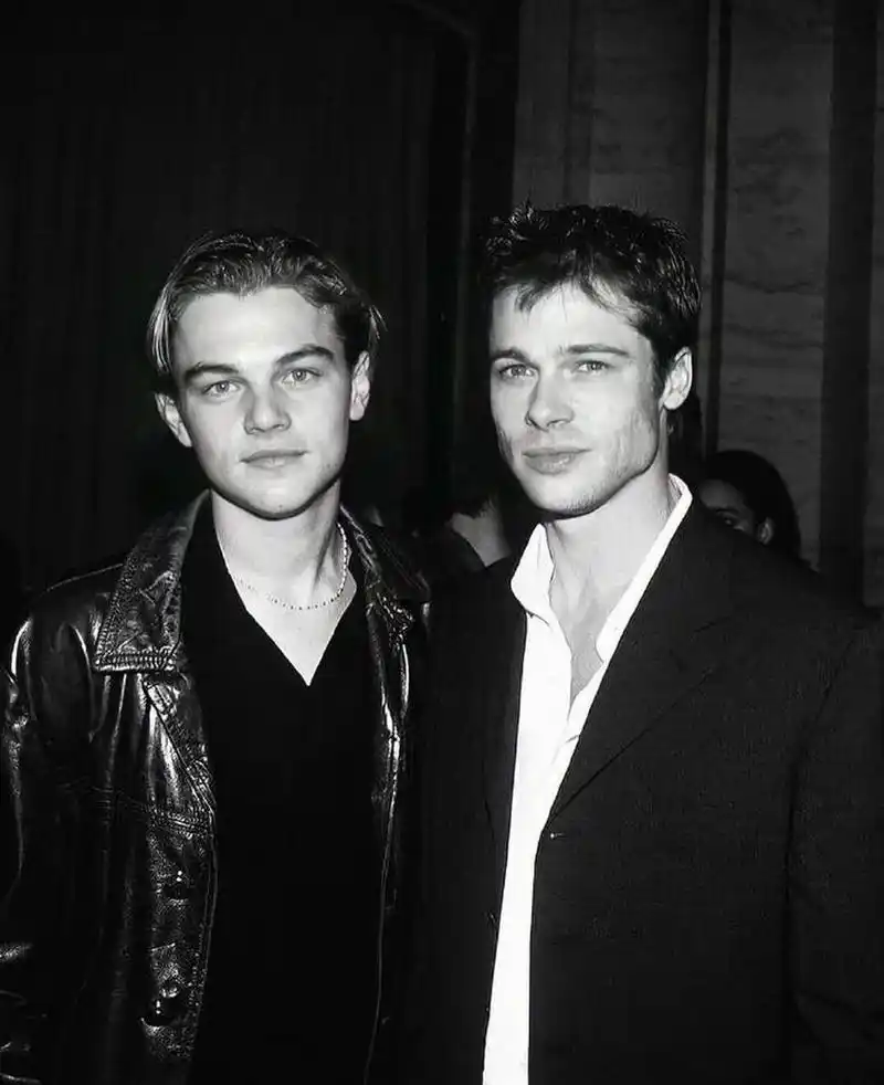 小李子莱昂纳多和布拉德·皮特,1995年vs2021年