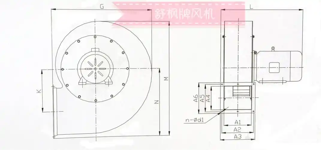 df鼓风机工业风机舒枫厂家直销 90w 高压 设备配套 大