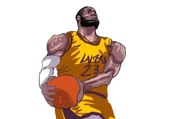 procreate 划水 勒布朗詹姆斯 扣篮_哔哩哔哩_bilibili