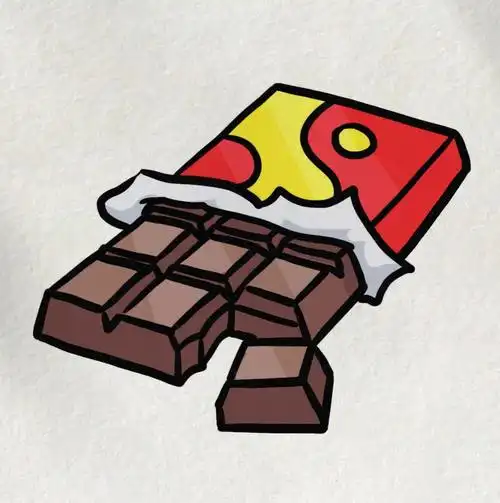 巧克力简笔画