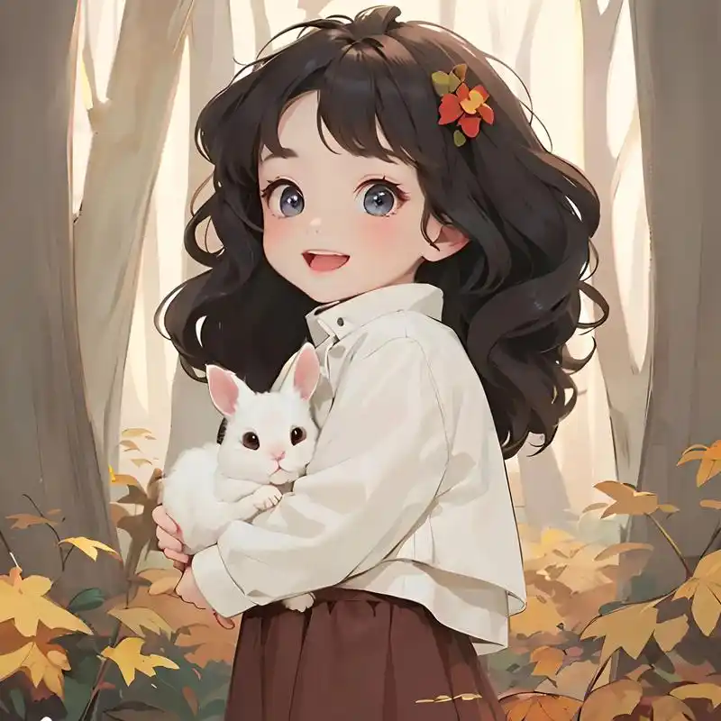 女生头像.秋冬抱兔子系列单人头像女 - 抖音