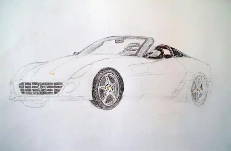 【手绘dreamcar】速度与激情的法拉利跑车