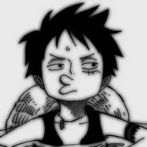 海贼王头像|黑白路飞