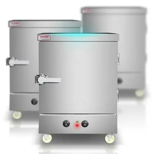 家用小6盘 赛米控蒸饭柜商用蒸饭机电蒸箱蒸饭车家用燃气全自动小型蒸