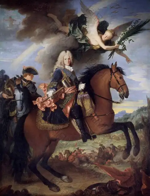 骑马的将军宫廷油画装饰画