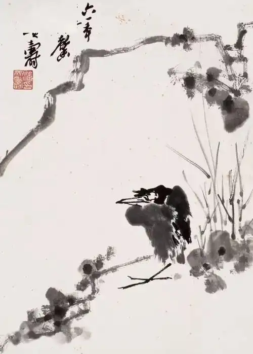 潘天寿花鸟画气要盛势要旺