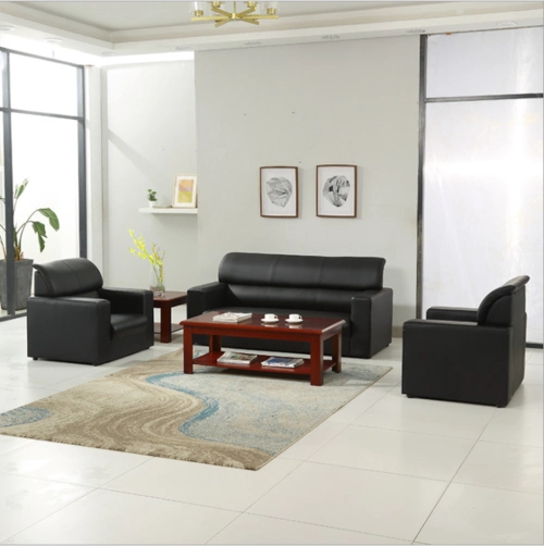 办公室简易接待沙发茶几组合商务套装简约现代沙发