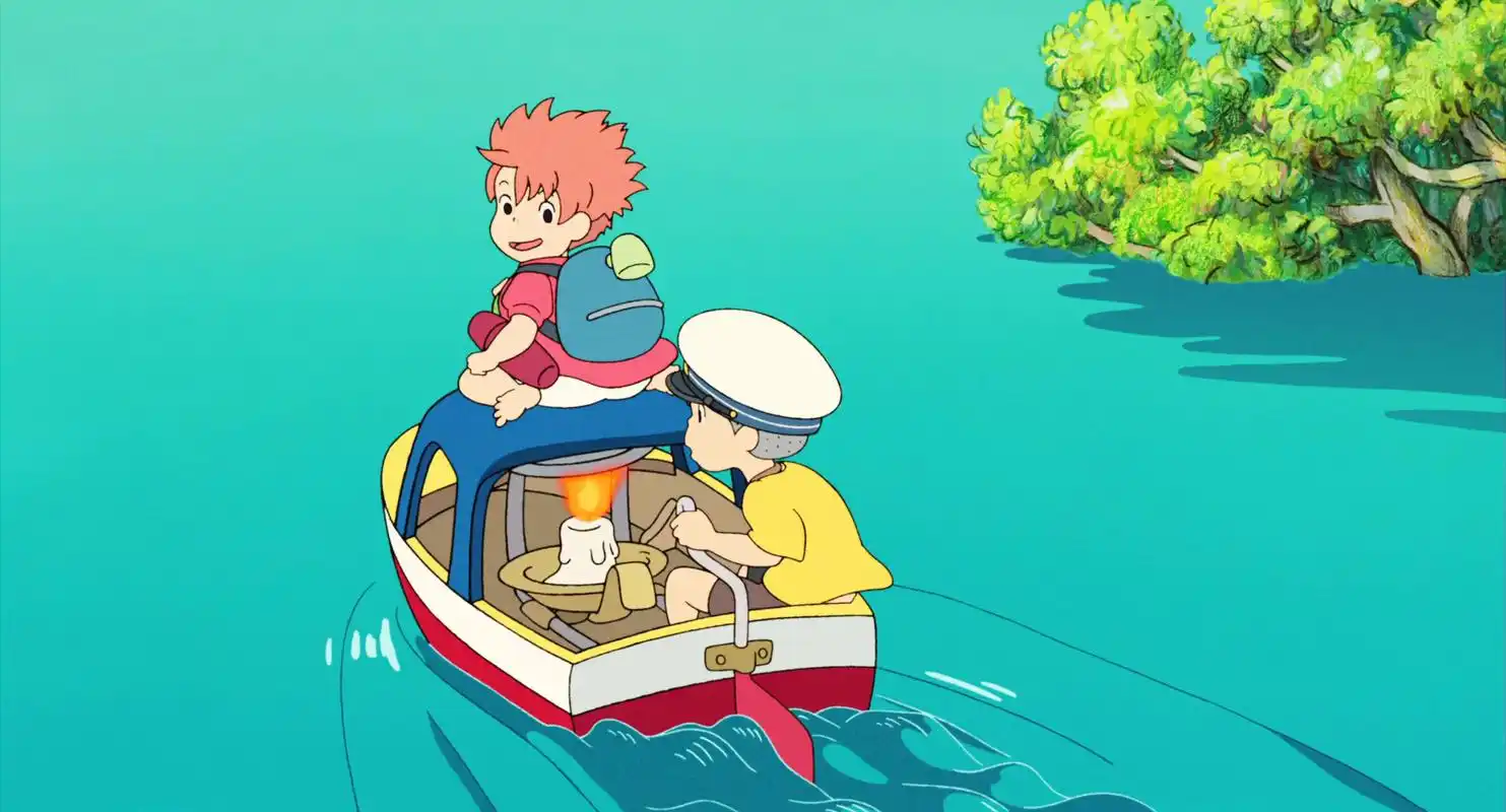 动漫壁纸——《悬崖上的金鱼姬》图片,很可爱呀!