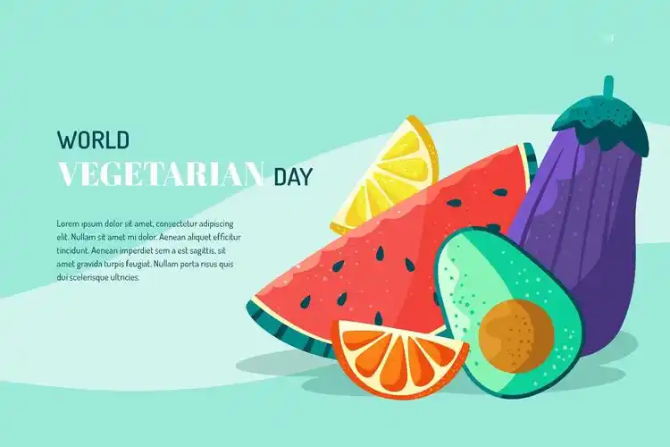 健康素食日宣传海报0