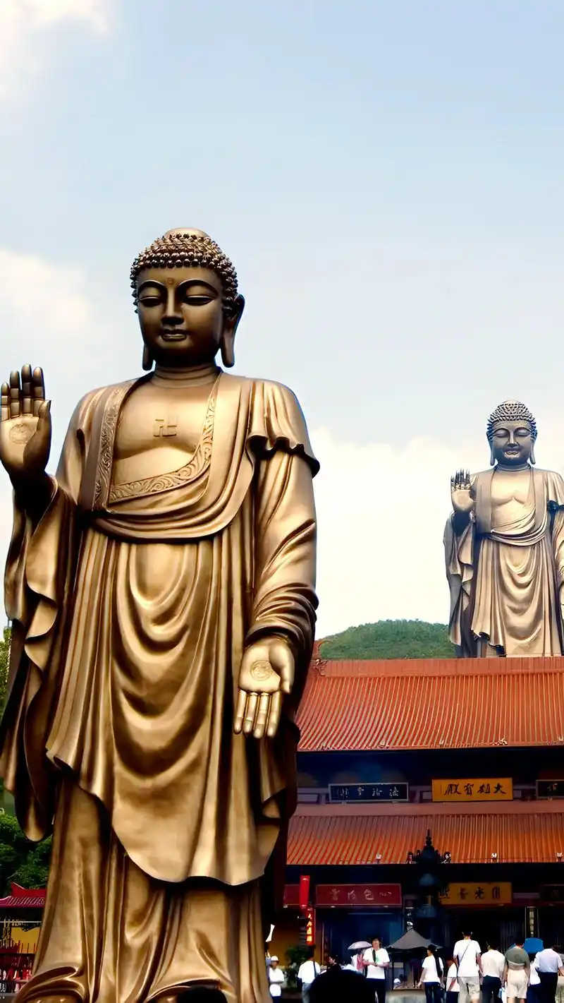 愿每一位看到这尊大佛的朋友,都能得到佛的庇佑,幸福安康!
