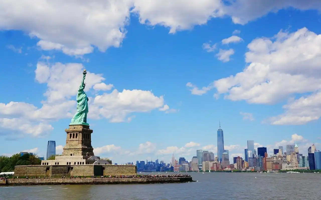 自由女神像高清电脑桌面壁纸,风景壁纸,风景,建筑,美国,纽约,城市风景