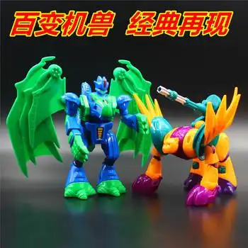 智尊星杰正版百变机兽洛洛历险记变形玩具金刚6.5寸暴龙神猛虎王