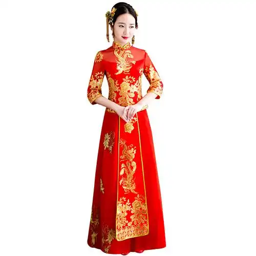 秀禾服夏季新娘礼服薄款2018新款嫁衣中式婚纱礼服敬酒服唐装出阁