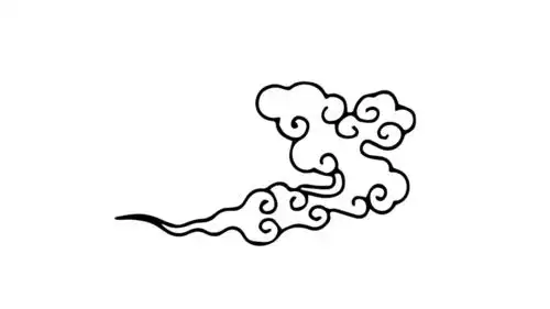仙气飘飘的云简笔画