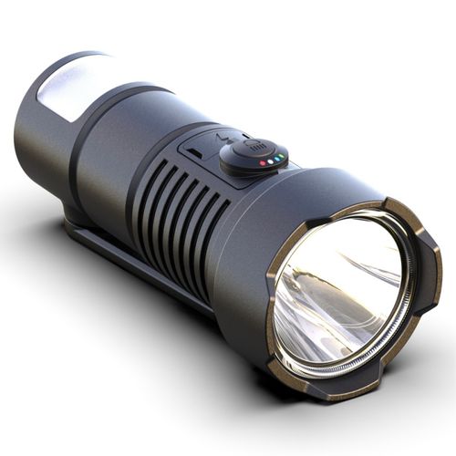 灿享建工手摇手动发电手电筒强光充电宝户外超亮钓鱼家用多功能防灾