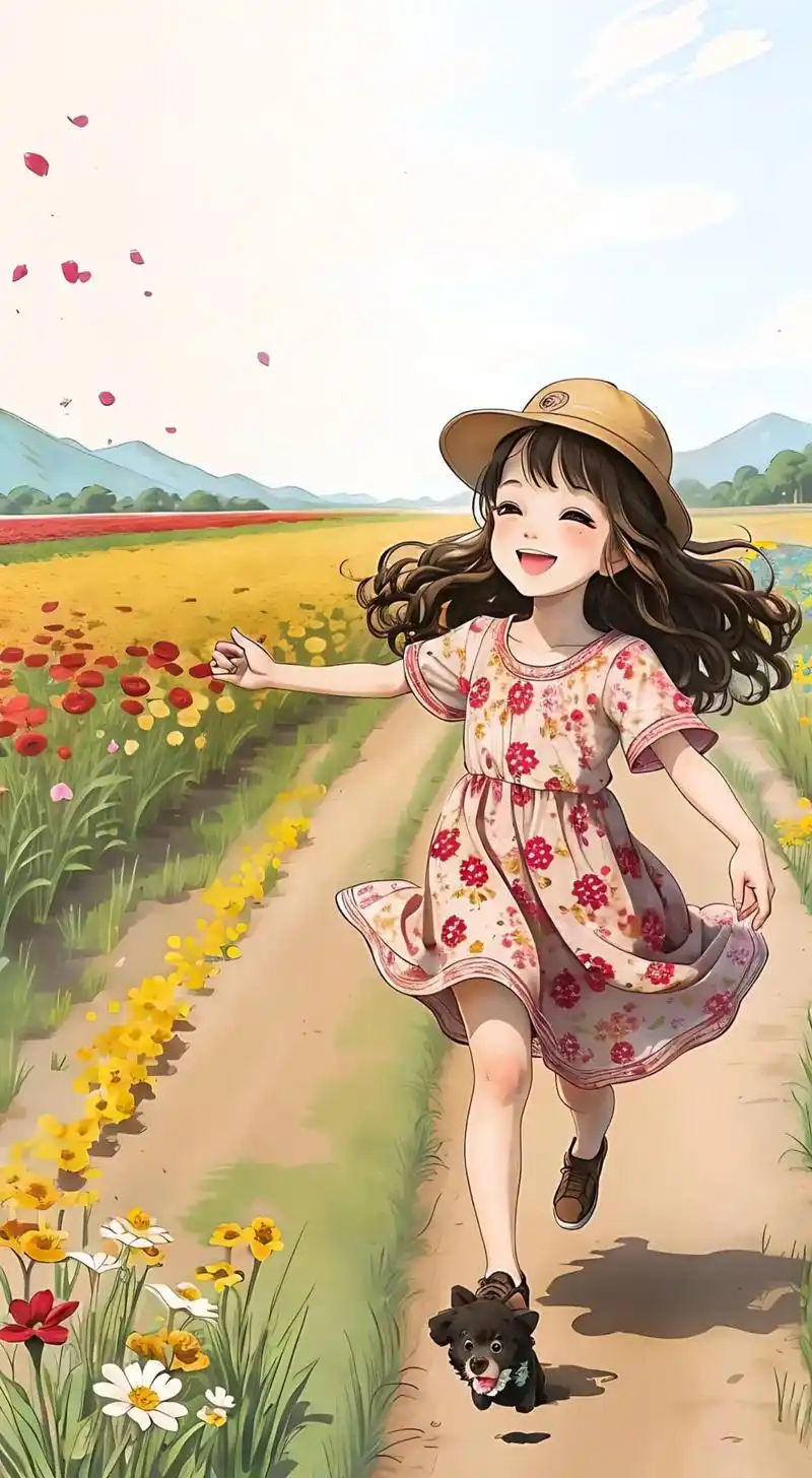 阳光下奔跑微笑##宫崎骏 #治愈画风 - 抖音