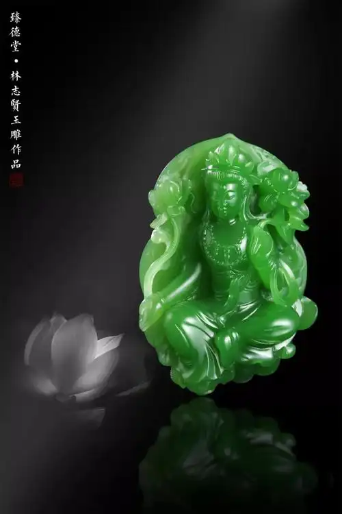 观像净心 渐入菩提——林志贤(十二)碧玉作品欣赏 - 新时代玉雕大师网