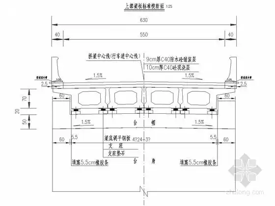 [施工图]2x13m简支梁空心板桥全套施工图(43张)