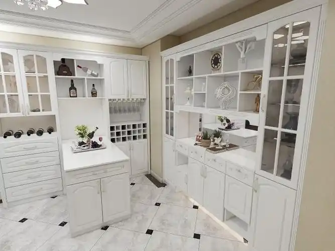 橱柜网 厨房装修效果图 广州意柜全屋定制 酒柜产品图(图片来源:广州