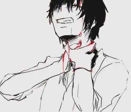 求动漫图片手上流血的图≥﹏≤要造型和这张图片差不多的