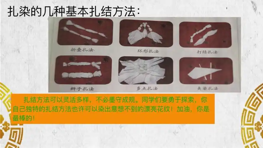 扎染的几种基本扎结方法