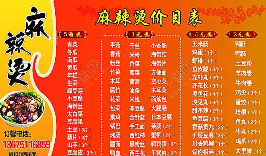 首页 平面广告 画册/装帧 菜谱设计 >麻辣烫图片 千图网提供精美好看