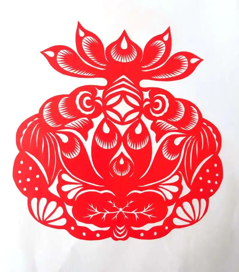 非遗剪纸文化传承 #脱稿剪纸教程#石榴剪纸教程 #石榴寓意 - 兑音