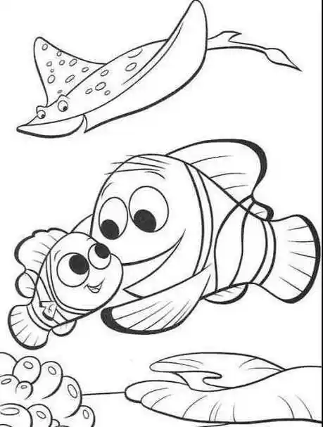 海底世界主题鱼画简笔画