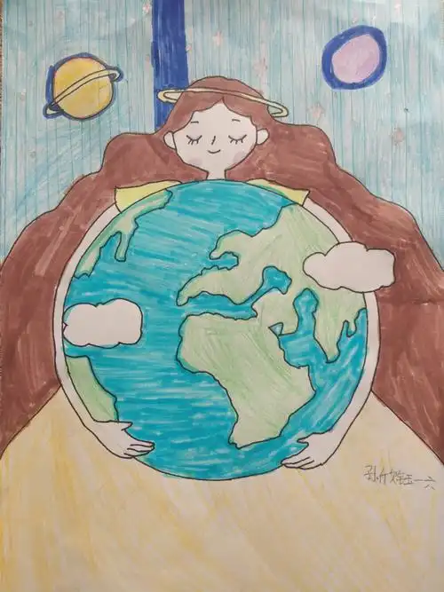 保护地球,爱护地球,我们人人有责!从我做起