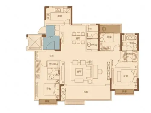 mom∧当代广场3室2厅3卫150.00平方米 - 太原百房网