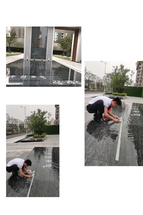 每天用手机关注天气的你,见过用石子摆放的天气预报吗?