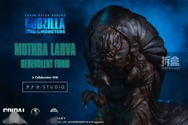 spiralstudio魔斯拉幼虫哥斯拉怪兽之王雕像