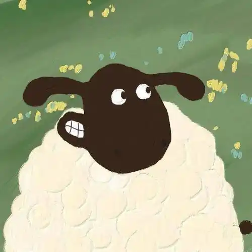 软萌手绘小羊头像