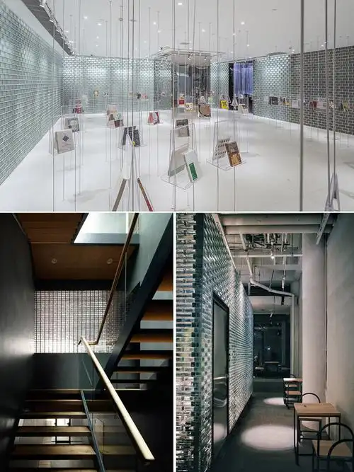 水晶砖气泡玻璃砖条块玄关隔断墙吧台装饰墙 ktv夜场装修定制