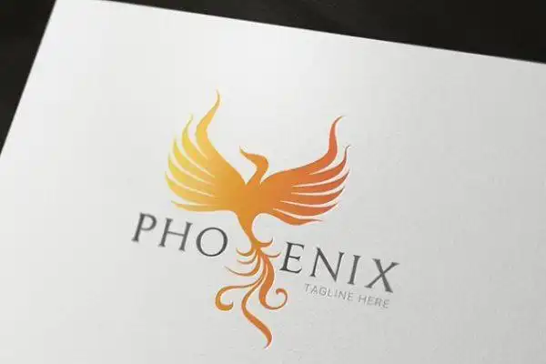 凤凰创意logo模板 phoenix logo