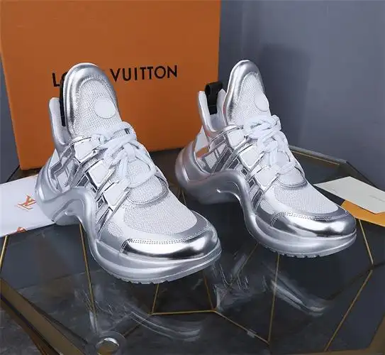 路易威登银色lvarchlight运动鞋老爹鞋1a4x74