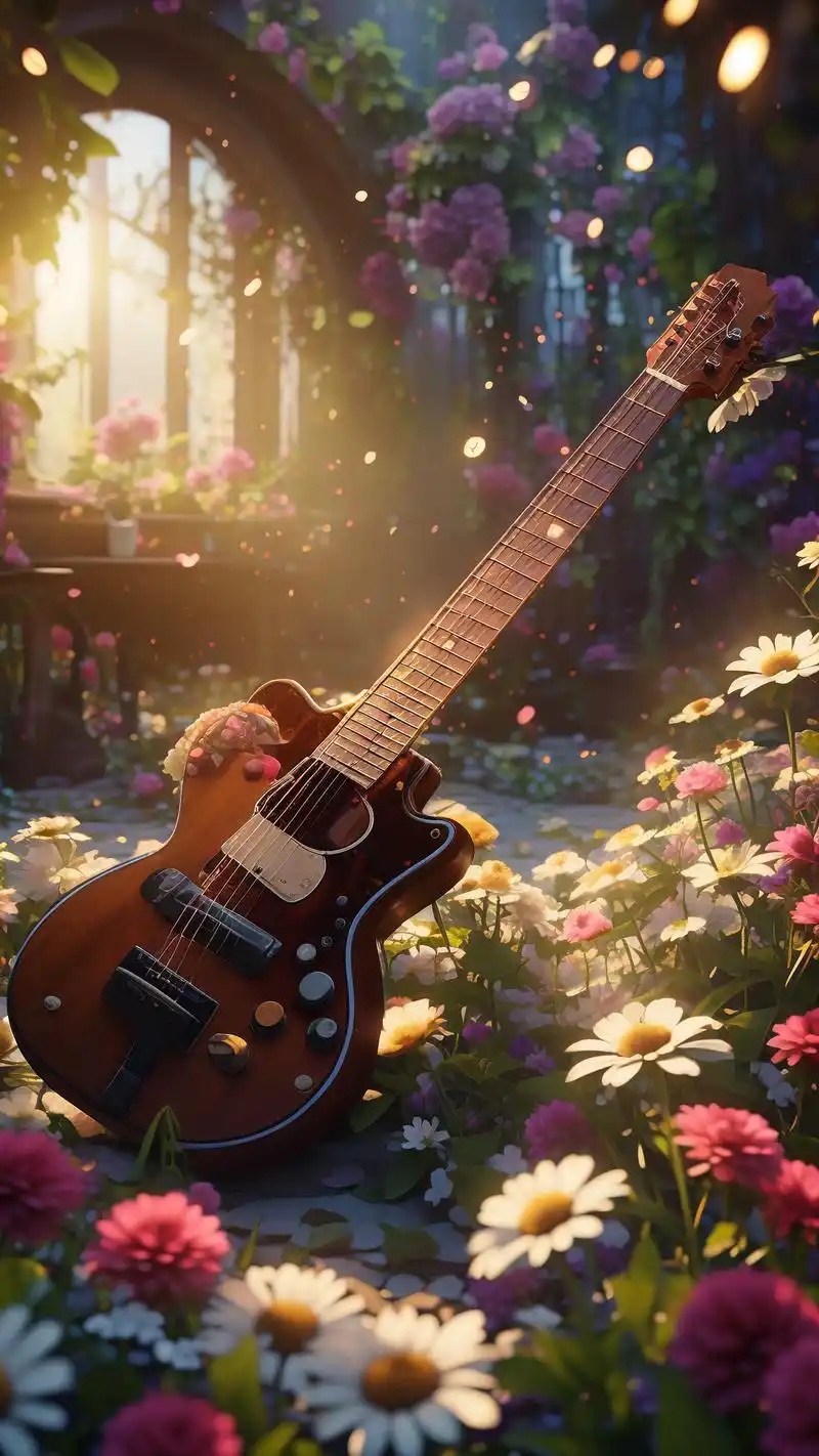 一组炫酷的吉他壁纸,让你的手机也充满音乐的气息.