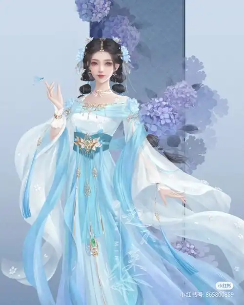 橙光立绘 带有现代元素的蓝色设计