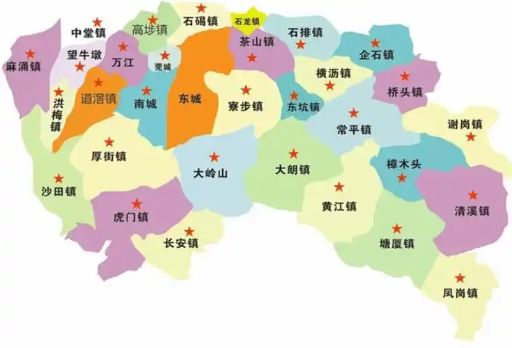 东莞是全国5个不设区的地级市之一,有28个镇,分别是:长安镇,虎门镇