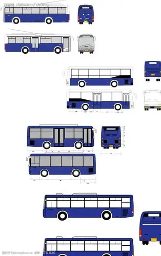 城市公交车大全图片