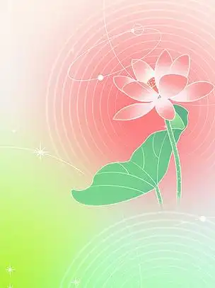 夏天小清新粉色绿色简约质感手绘海报背景图