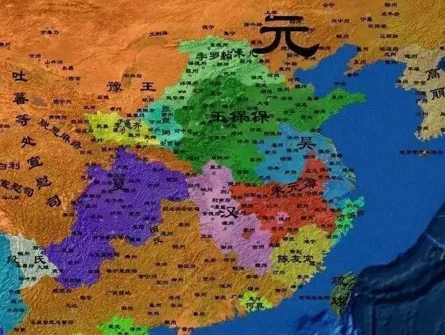 这三人分别是陈友谅,朱元璋和张士诚;论地盘和实力,陈友谅拥兵应该是