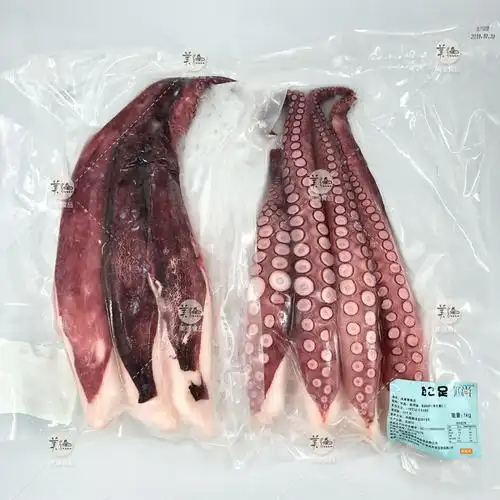 刺身真章足寿司章鱼足八爪鱼腿 新鲜冷冻章鱼脚 真章八爪足1kg/包