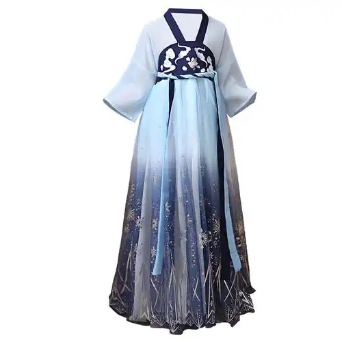 大童汉服古装中国风女孩十12岁小学生超仙女古代公主裙子夏装仙气