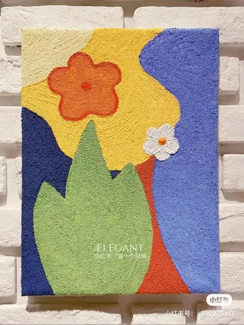 零基础肌理画植物系列画点花花吧