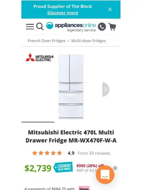 mitsubishi470l冰箱