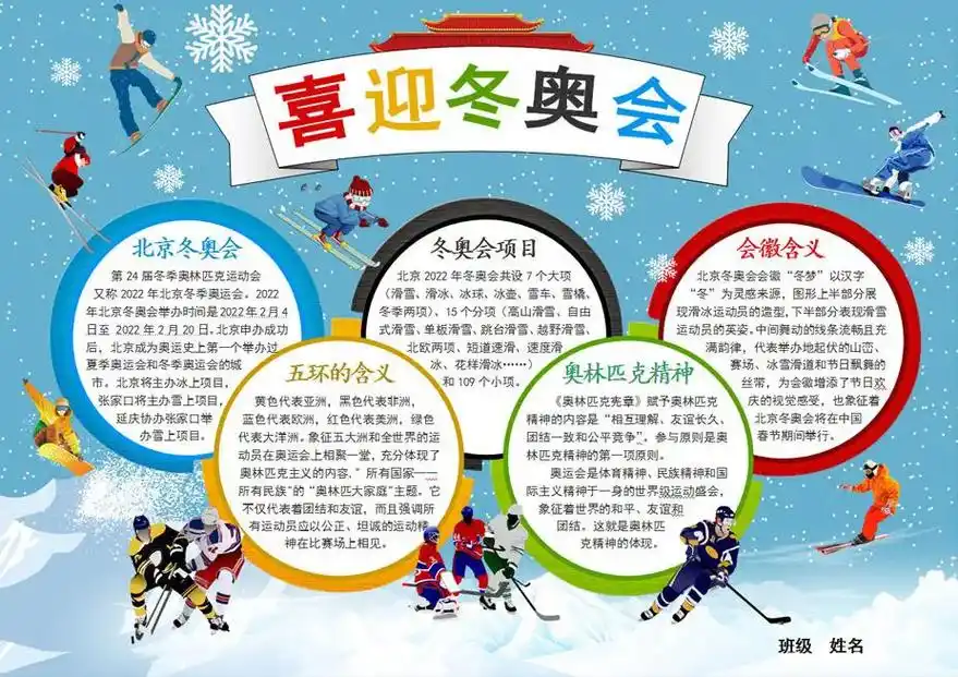 抖音图文来了 冬奥手抄报来袭 开学必备 长摁保存的抓紧收入 - 抖音